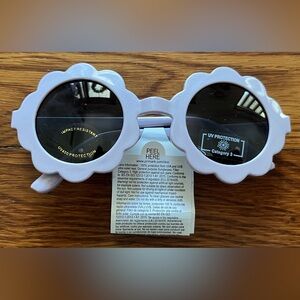 NWT Primark UV Protection Lavender Flower-Shaped Sunglasses Infant One Size